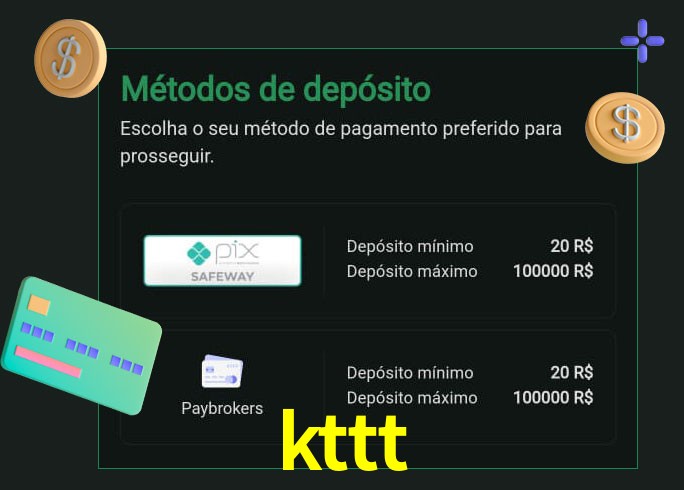 O cassino kttt oferece uma grande variedade de métodos de pagamento